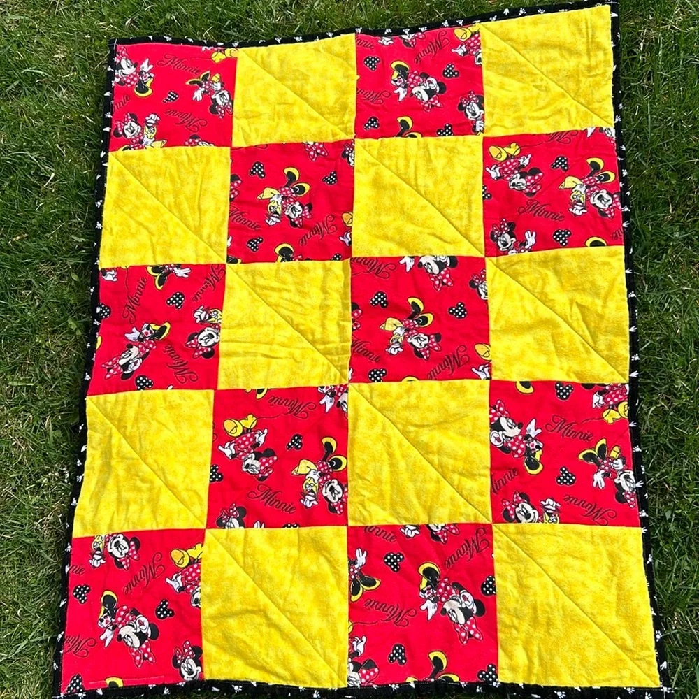 🔥🔥HP🔥🔥NWOT Minnie Mouse 4-pc Handmade Costume Baby Girl Sz 0-6 gift photo op - Picture 11 of 12